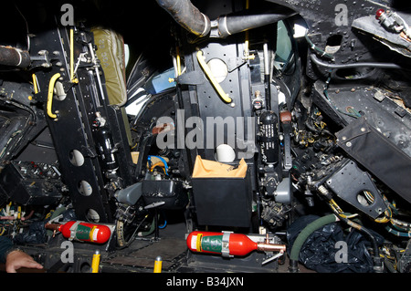 Ripristinato Avro Vulcan Cockpit Farnborough Air Show 2008 Foto Stock