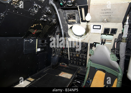 Ripristinato Avro Vulcan navigatori sede Farnborough Air Show 2008 Foto Stock