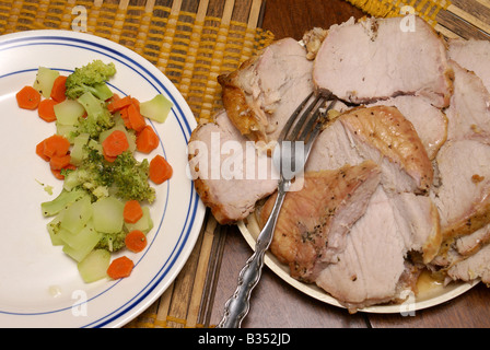 La carne e le verdure Foto Stock