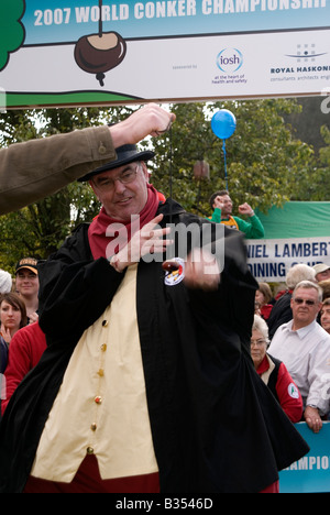 Xliii World Conker campionati a Ashton Northamptonshire 14 Ottobre 2007 Foto Stock