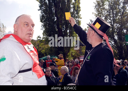 Xliii World Conker campionati a Ashton Northamptonshire 14 Ottobre 2007 Foto Stock