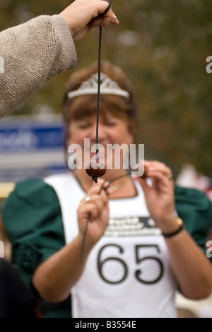 Xliii World Conker campionati a Ashton Northamptonshire 14 Ottobre 2007 Foto Stock