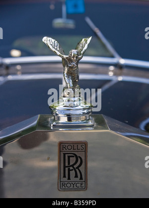 Distintivo ornamento del cofano di un 1955 Rolls Royce Silver Dawn Foto Stock