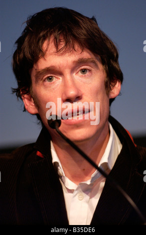 Rory Stewart Autore e diplomatico raffigurato all'Guardian Hay Festival 2008 Hay on Wye Powys Wales UK UE Foto Stock