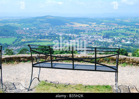 Il Kymin, Lookout Point, Monmouth, Monmouthshire, Wales, Regno Unito Foto Stock