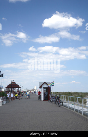 Piccolo ticket booth sul lastricato della sezione "boardwalk". Foto Stock