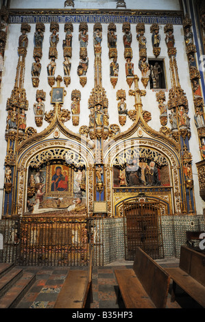 Interno della Capilla Dorada Cappella Dorata o de Todos los Santos o Dorada nella nuova Cattedrale Catedral Nueva Salamanca spagna Foto Stock