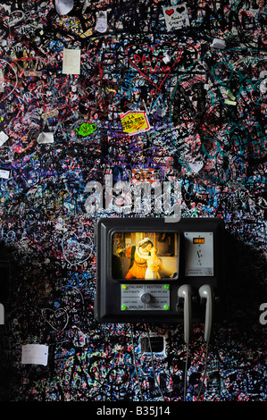 Parete con messaggi romantico alla Casa di Giulietta Romeo e Giulietta Verona Italia Foto Stock