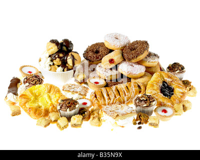 Prodotti alimentari - assortimento di biscotti e torte Foto Stock