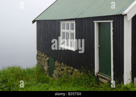 Casa Fugloy Kirkja Isole Faerøer Foto Stock