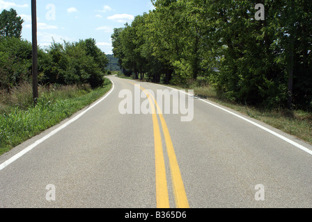 Curving Road Foto Stock