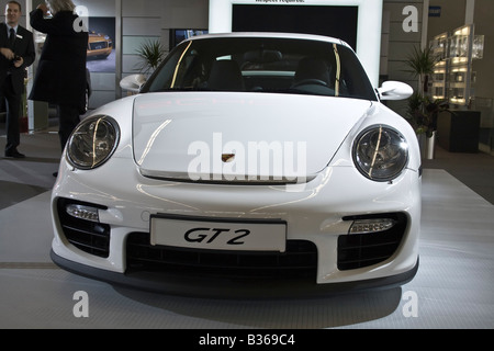 Porsche 911 GT2 a Zagreb Auto Show in Croazia da 28.3. 2008. - 06. 04. 2008. Foto Stock