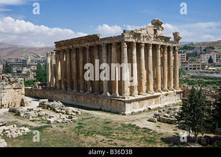 Tempio di Bacco a Baalbek in Libano Foto Stock