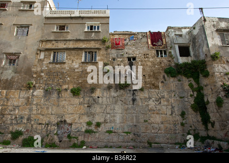 Outter mura del castello a Tortosa in Tartus in Siria Foto Stock