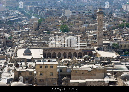 Grand o Umayyad moschea di Aleppo Siria Foto Stock