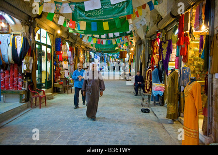 Il souk nella città vecchia di Aleppo Siria Foto Stock