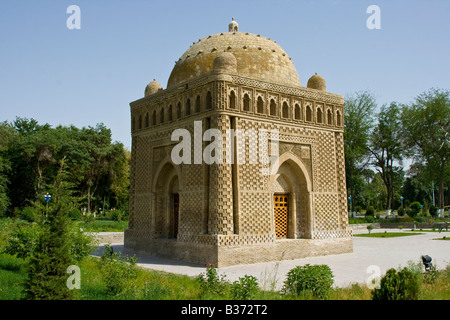 Ismail Samanid mausoleo a Bukhara Uzbekistan Foto Stock