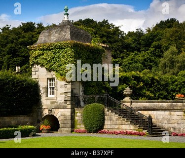 Vista di Pollok House Garden Pollok Park, Glasgow, Scozia. Foto Stock