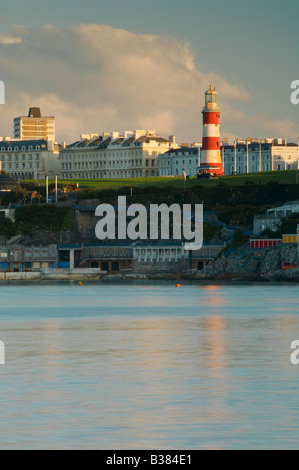 Plymouth Hoe da Mountbatten all'alba Devon UK Foto Stock