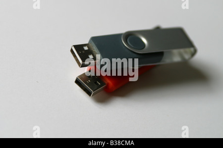 Due computer USB memory stick di memoria ram Foto Stock