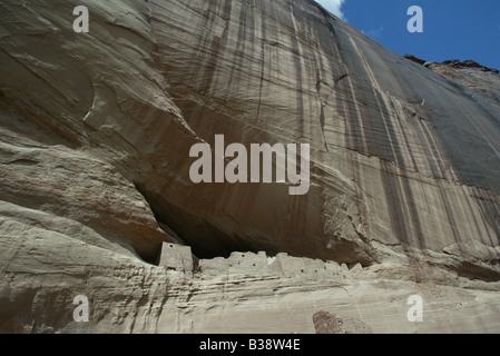 La Casa Bianca rovina sulla South Rim Drive in Canyon De Chelly Monumento Nazionale nella Navajo Tribal Trust Terre Arizona Foto Stock