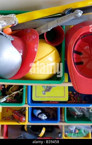 Impilate i giocattoli per bambini Foto Stock