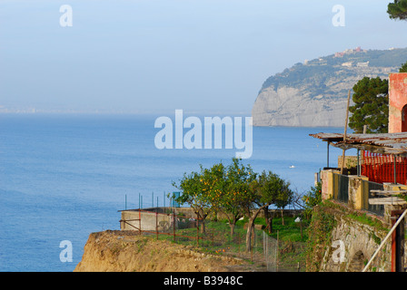 Golfo di Napoli vista da Sorrento Foto Stock