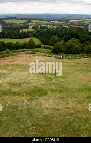 Vista in direzione di stourbridge, BRIERLEY HILL, sedgley e dudley da adams hill parte delle colline clent Worcestershire Inghilterra Regno Unito Foto Stock