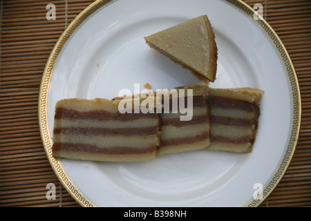 Bebinca tradizionale Dessert Indiani da Goa Foto Stock