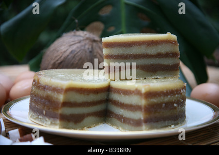 Bebinca tradizionale Dessert Indiani da Goa Foto Stock