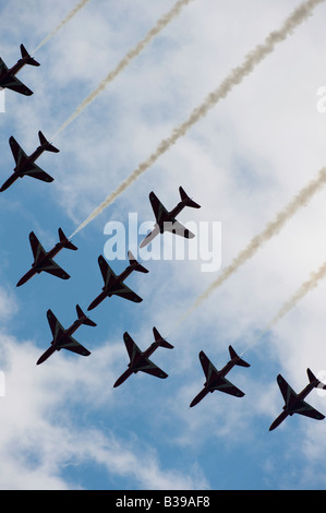 Royal Air Force Aerobatic Team, le frecce rosse Foto Stock