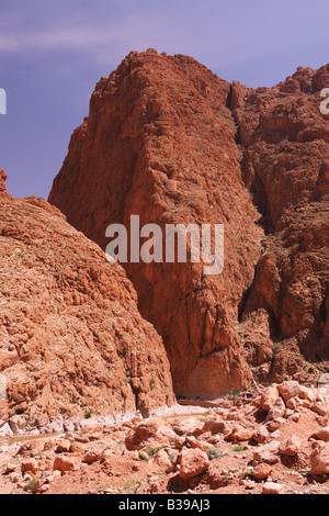 Ingresso del Todra Gorge in Marocco Foto Stock