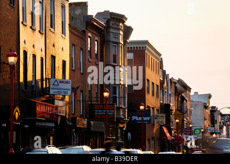 La Strada del sud di Filadelfia in Pennsylvania mecca turistica e per la scena musicale Foto Stock