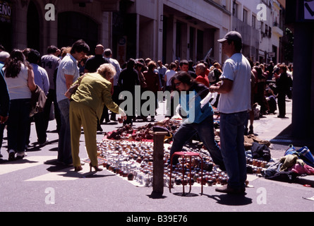 Mercato di Domenica in San Telmo, Buenos Aires, Argentina Foto Stock