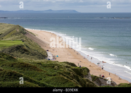 Whiterocks spiaggia vicino Portrush Co Antrim Irlanda del Nord Foto Stock