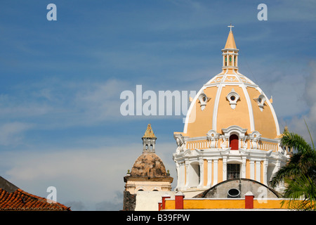 Cupola della Iglesia de San Pedro Claver Cartagena Colombia Foto Stock