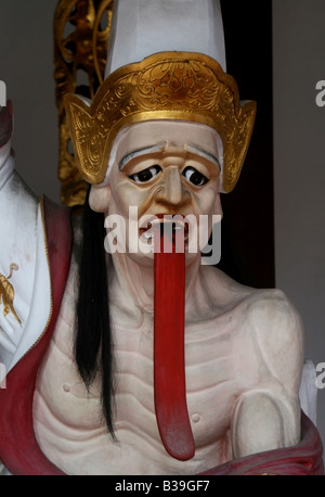 BaYe, Xie Bi Un o Bai Wu Chang (uno dei due grandi generali - Da Er Ye Bai), Thian Hock Keng Tempio Taoista , Singapore Foto Stock