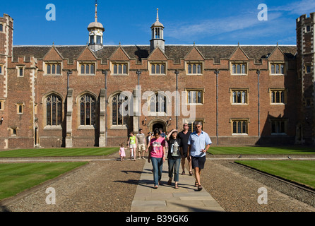 Seconda corte - St Johns College - Cambridge - Cambridgeshire Foto Stock