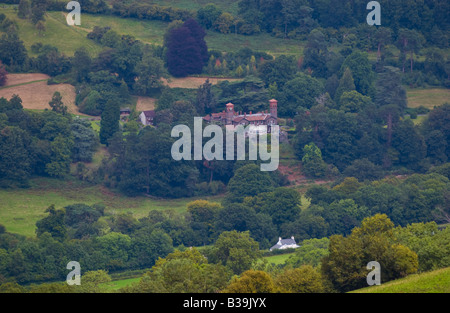 Gliffaes Country House Hotel in Usk Valley vicino a Crickhowell Powys Wales UK Foto Stock