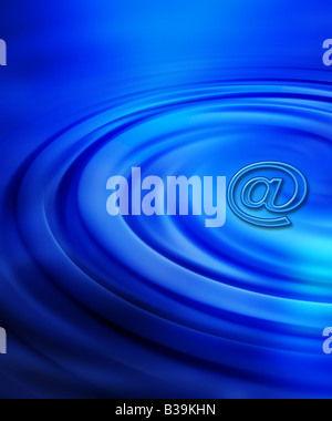 Abstract background di posta elettronica Foto Stock