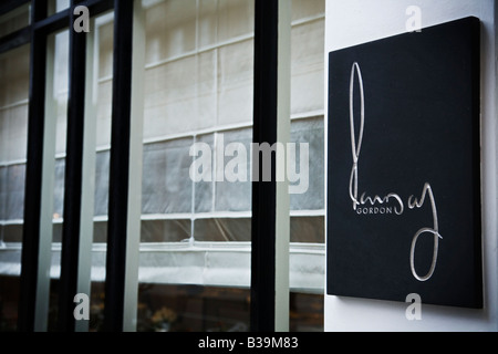 Gordon Ramsay ristorante punta sulla Royal Hospital Road Kensington e Chelsea London REGNO UNITO Foto Stock