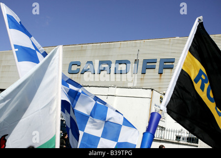 Ninian Park home di Cardiff City Football Club Foto Stock