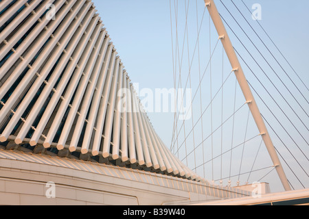 Esterno di Milwaukee Art Museum di Milwaukee, Wisconsin USA di sunrise Foto Stock