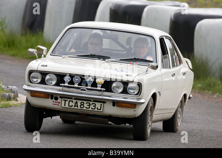 1971 Hillman Avenger Classic Autotest del veicolo Rally Knockhill Fife Scozia 2008 Foto Stock