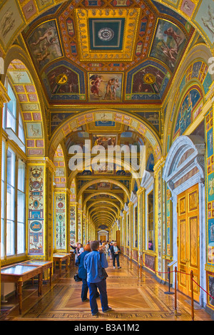 The Raphael Loggias in The New Hermitage building of the State Hermitage Museum. Stock Photo