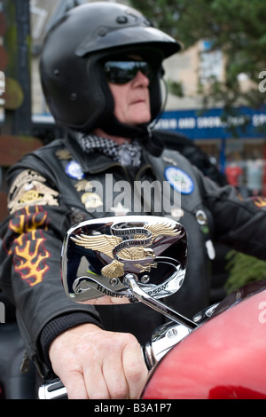 Harley-Davidson motocicli all evento estivo   Thunder in glens Aviemore Scozia, Regno Unito Foto Stock