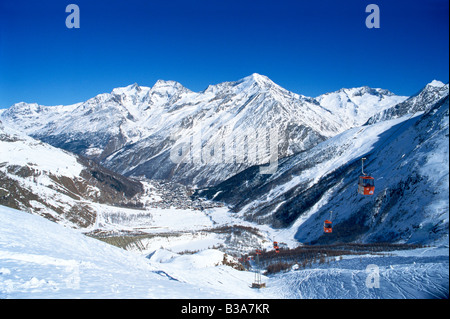 Il Saas Fe, Vallese, Svizzera Foto Stock