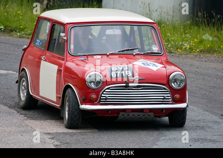 1964 Morris Mini Cooper S Classic Autotest del veicolo Rally Knockhill Fife Scozia 2008 Foto Stock