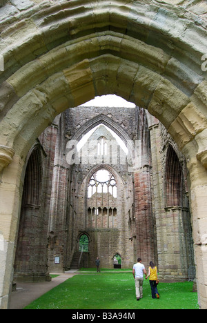 Tintern Abbey, Tintern, Monmouthshire, Wales, Regno Unito Foto Stock