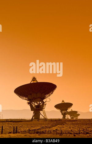 Stati Uniti d'America, Nuovo Messico, VLA (molto grandi array) della Radio Nazionale Osservatorio astronomico Foto Stock